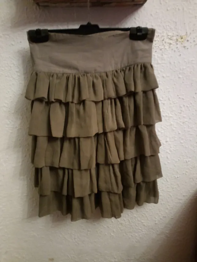 Falda larga estampada floral