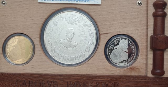 Monedas quinto centenario Carlos V - Plata y Oro