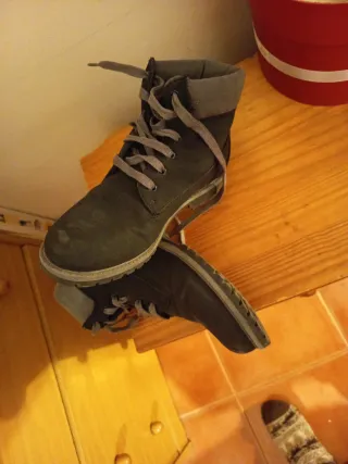 Botines negros seminuevos