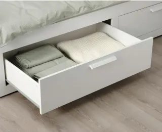 Cama Diván Ikea Blanca con 2 Cajones