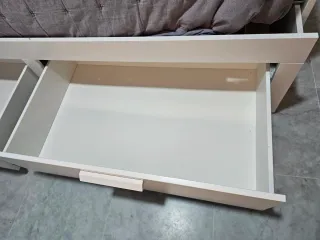 Cama Diván Ikea Blanca con 2 Cajones