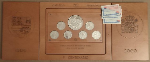 Monedas Plata V Centenario Carlos V