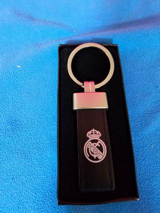 Portachiavi Real Madrid in Pelle Nera