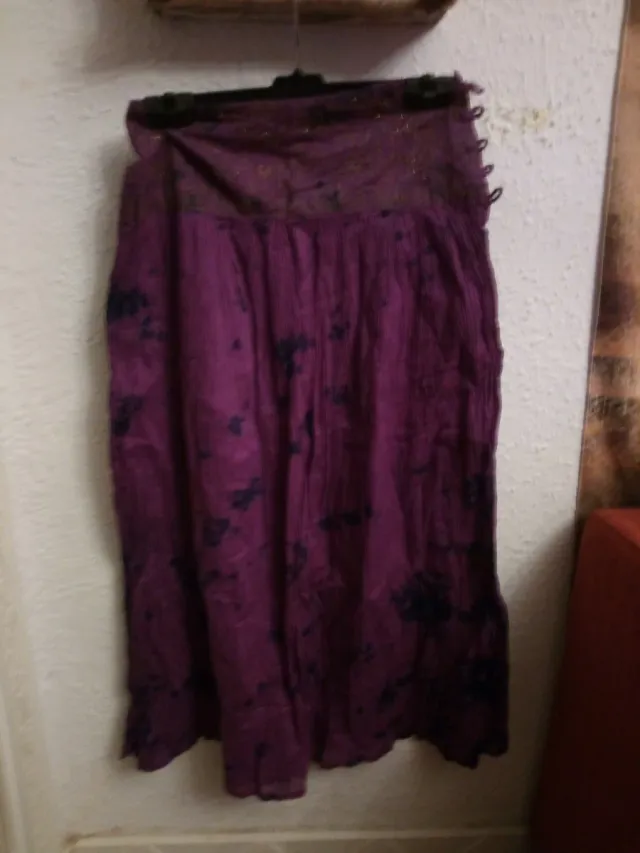 Falda larga floral talla única