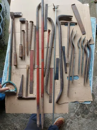 Juego punteros, palanquetas y cortafríos