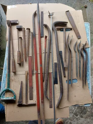 Juego punteros, palanquetas y cortafríos