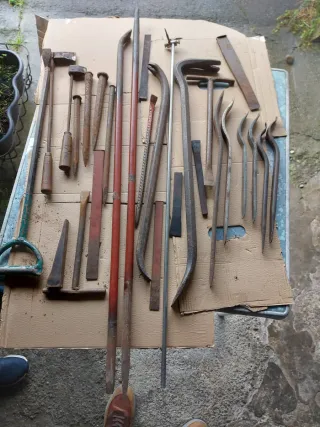 Juego punteros, palanquetas y cortafríos