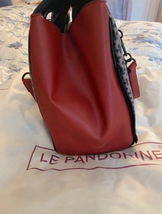 Borsa Le Pandorine nera e rossa