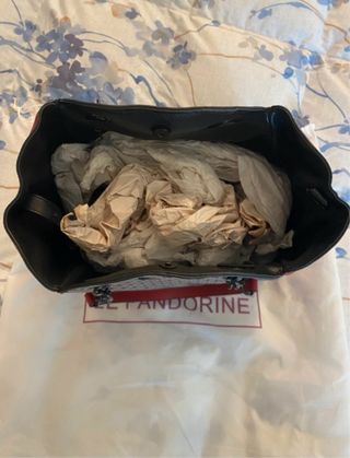 Borsa Le Pandorine nera e rossa