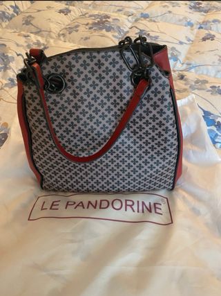 Borsa Le Pandorine nera e rossa