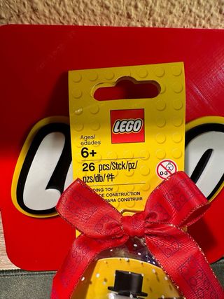 Bola Navidad Lego Muñeco Nieve