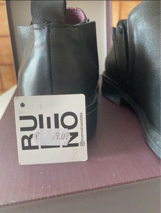 Stivaletti Chelsea Pelle Nera Bueno