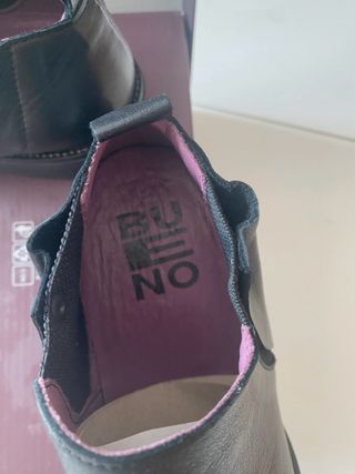 Stivaletti Chelsea Pelle Nera Bueno