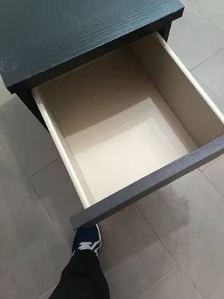 2 Mesita de noche Ikea negra