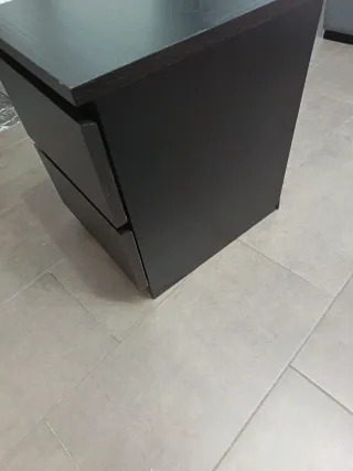 2 Mesita de noche Ikea negra