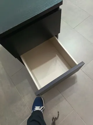 2 Mesita de noche Ikea negra