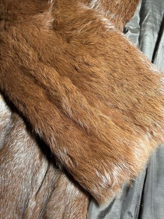 Abrigo Piel Marrón Vintage Brown Genuine