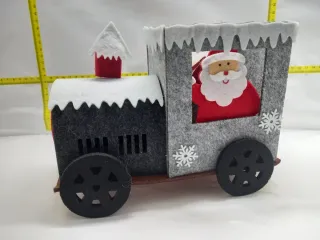 Trenino Decorazione Natale Stoffa