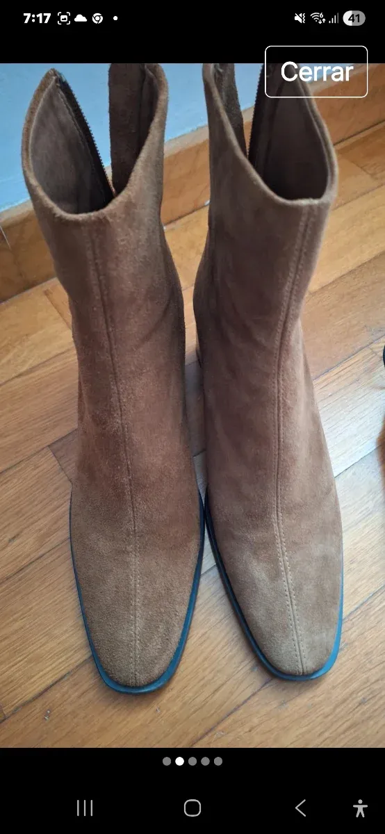 Botines serraje de piel. Temporada actual