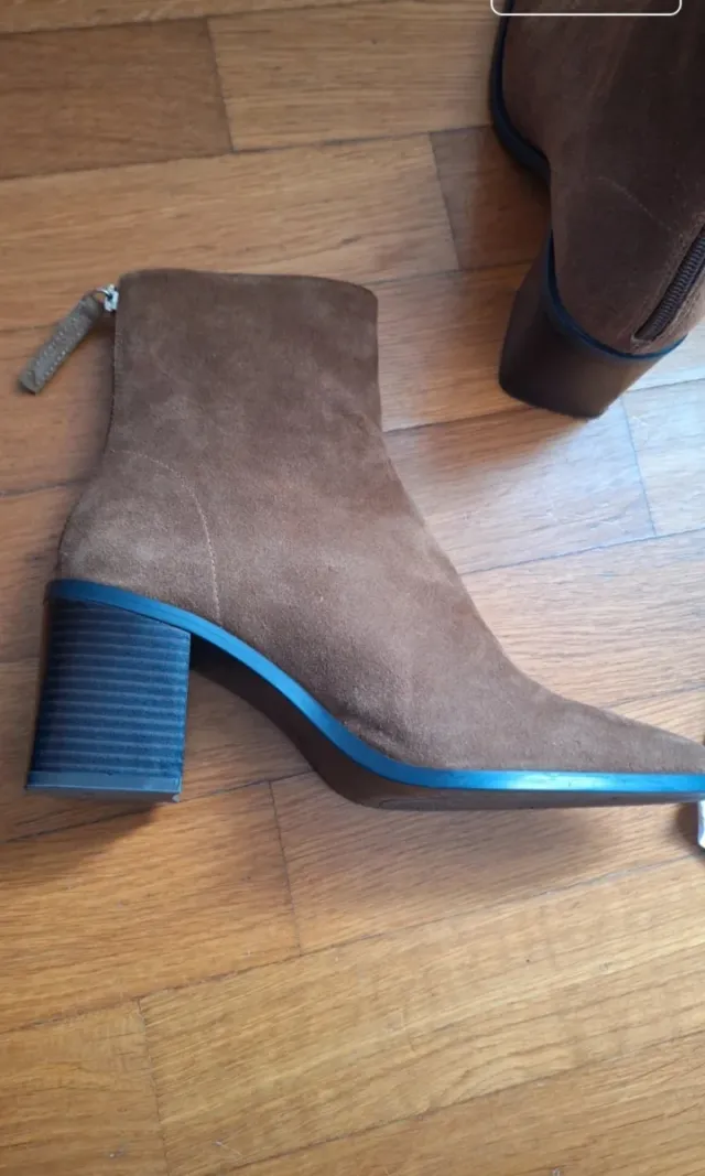 Botines serraje de piel. Temporada actual