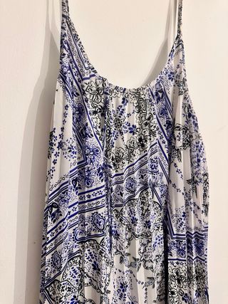 Vestido H&M floral azul y blanco Talla XS