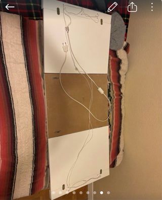 Espejo Tocador moderno blanco y beige