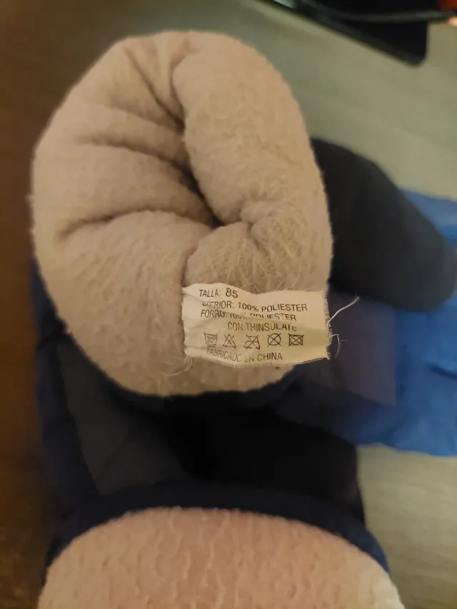 Guantes de invierno Mito azules y negros talla 85