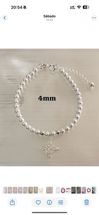 Pulsera Plata Ley Nudo Brujas 4mm