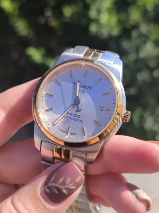 Reloj Tissot Automático Dorado y Plateado
