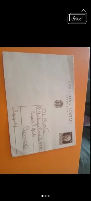 Cartolina Postale Risposta 1946
