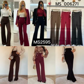 Pantalones campana talle alto