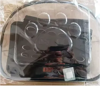 Mochila transportín para mascotas transparente