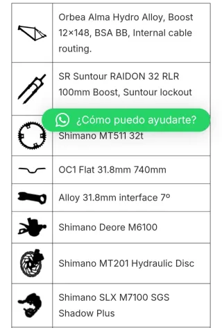 Orbea Alma H20 2023 talla M