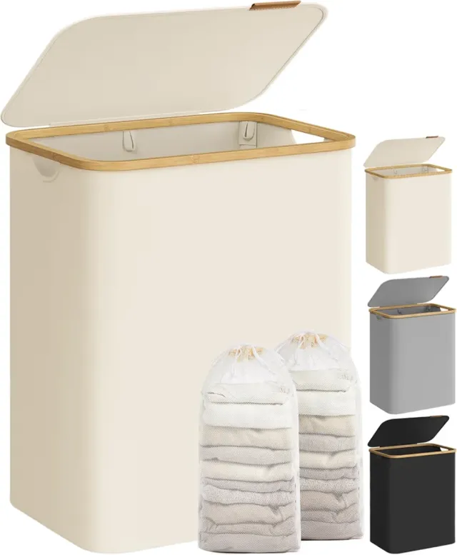 Cesto para ropa sucia 3 compartimentos