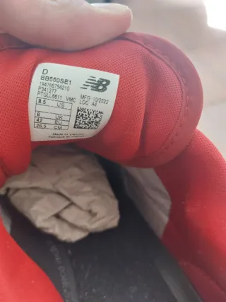 New Balance 550 Bianche Rosse