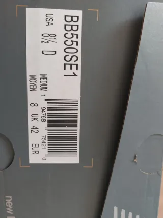 New Balance 550 Bianche Rosse