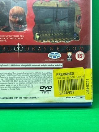 BLOODRAYNE PS2 PAL ITALIANO - CIB/Completo - DIFET