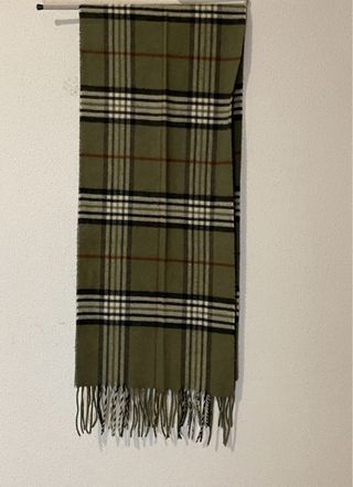 Bufanda Cashmink Cuadros Verde Multicolor