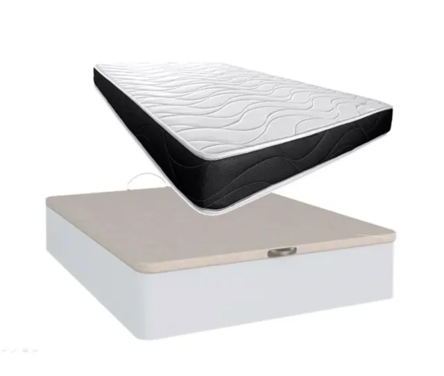 Cama canapé + colchón (135 cm)