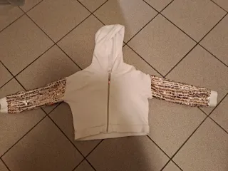 Felpa bambina 8-9 anni con paillettes