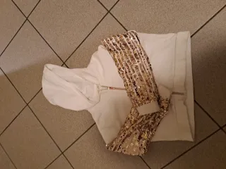 Felpa bambina 8-9 anni con paillettes