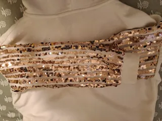 Felpa bambina 8-9 anni con paillettes