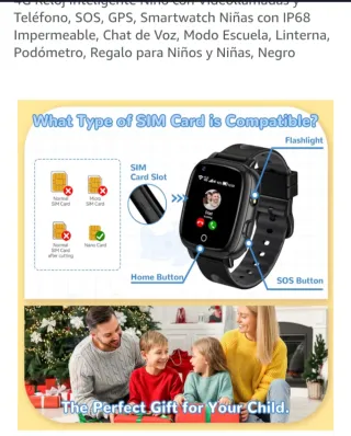 Reloj Inteligente 4G Niñ@ SOS GPS
