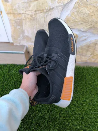 Zapatillas Adidas NMD Hombre Negras Naranja