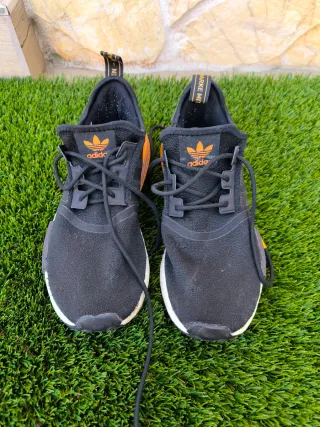 Zapatillas Adidas NMD Hombre Negras Naranja