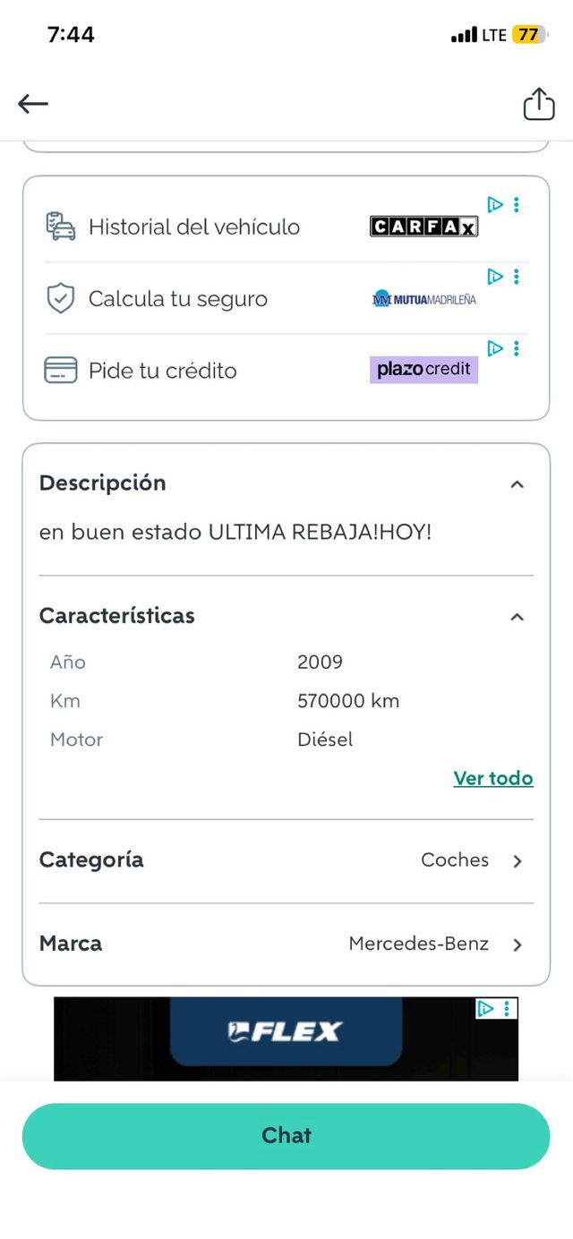 Vendo FURGONETA MERCEDES SPRINTER