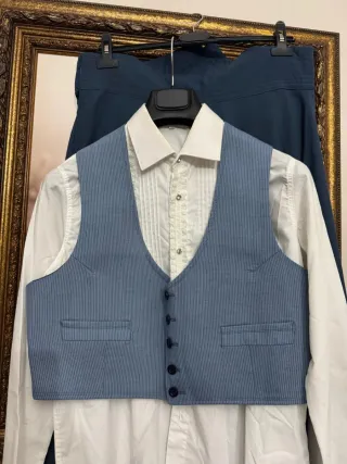 Traje de amazona azul