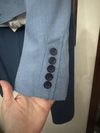 Traje de amazona azul