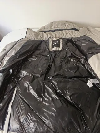 Abrigo Zara Beige Mujer Talla XS