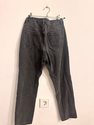 Jeans Yeswoman Talla 27 Gris Slim tiro alto